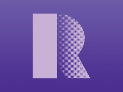 Halftone exploration letters typography