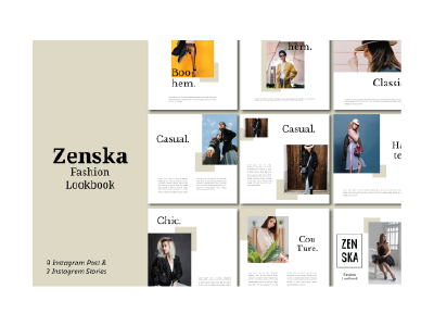 Zenska Instagram Templates design instagram feed instagram feed template instagram post instagram stories instagram story instagram template social media social media template template template design templates