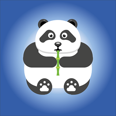 Panda vector illustration cartoon design flat flatdesign illustration minimal panda vector vector illustration vectorart