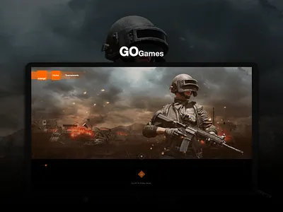 Orange Go games animations call of duty dark games mobile games mobile legends orange pubg tournaments ui design ux design video games