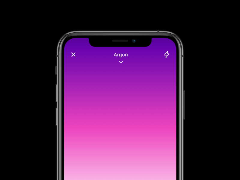 Camera Filters Dropdown camera camera app dropdown editor filter filters interface ios mobile mobile app design mobile design mobile ui notch photo photo editor ui ux