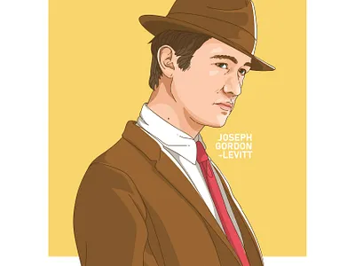 Joseph Gordon-Levitt Vector Fan Art art photo vector vector art vector illustration vector potrait vectors