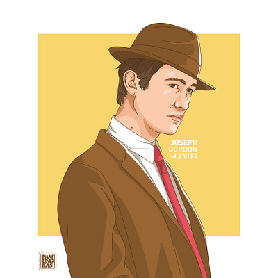 Joseph Gordon-Levitt Vector Fan Art art photo vector vector art vector illustration vector potrait vectors