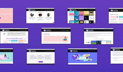 Playful Learning Pages branding filters game learning platform playful design ui ux web webdesign wordpress