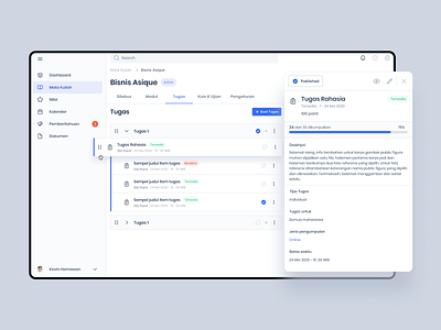 Learning Management System Design classroom dashboard app dashboard ui data data visualization design saas saas design saas website ui