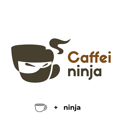 caffeininja 01 branding coffee coffee cup coffee logo photoshop