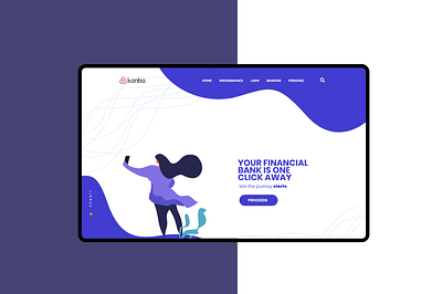 illustrative design banking website herobanner homepage illustration landingpage new2020 ui web design webapp websites