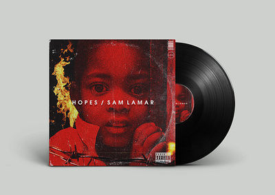 HOPES - SAM LAMAR album album artwork album cover album cover design albumcoverdesign electronic photoshop