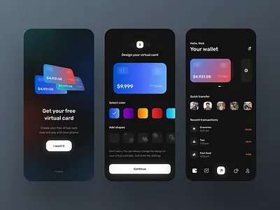 Mobile Banking App UI 2020 app design design flat inspiration interface minimal mobile mobile app mobile design mobile trends mobile ui mobileinspiration mobiletrends mobileui trending uidesign uiinspiration uitrends uiuxdesign