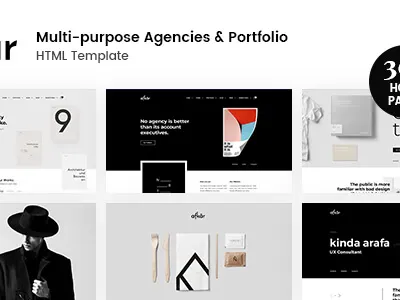 Afkar- Creative Multi-Purpose HTML5 Template. agency arabic blog bootstrap business creative design freelancer minimal multipurpose photographer portfolio showcase simple studio template