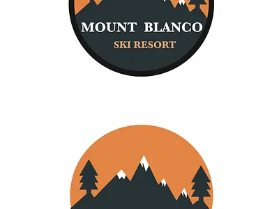 Daily Logo Challenge: Day 8: Create a Ski Mountain Logo daily logo daily logo challenge daily logo challenge day 8 daily logo design illustrator minimal