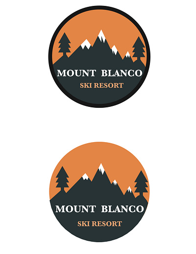 Daily Logo Challenge: Day 8: Create a Ski Mountain Logo daily logo daily logo challenge daily logo challenge day 8 daily logo design illustrator minimal