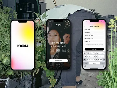 A Neu Credit Card design figma typography ui