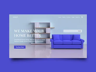 Intirior design Web UI 3d adobexd art branding design illustration illustrator ui uiux web website