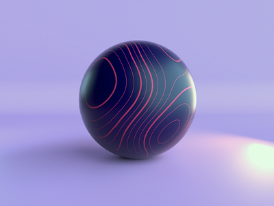 Spherical Lines 3d c4d cinema 4d design illustration lighting octane render ui