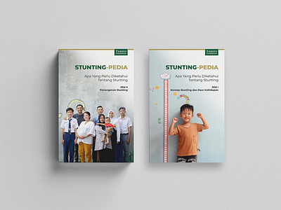 Book Design for Stunting-Pedia I, II Tanoto Foundation book cover buku cover book desain buku desain cover gramedia indonesia darurat stunting kpg layout buku stunting stunting pedia tanoto foundation