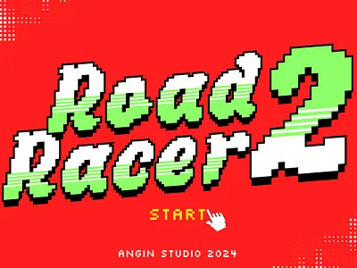 Road Racer 2 "Ohleys Pixel Font" 8bit design font game gaming font illustration pixelated retro typeface typography vintage