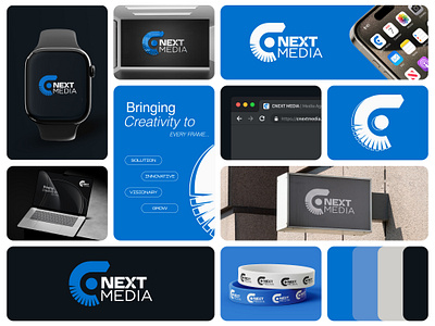 CNEXT MEDIA BRAND IDENTITY agency branding brand identity branding graphic design logo design logotype media agency media branding visual identity