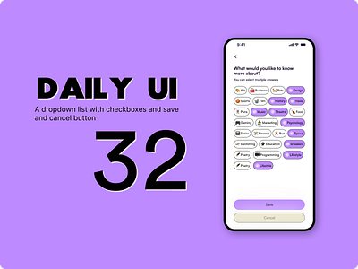 90 Days UI Challenge - #32 | Design a Screen with Checkboxes app checkboxes design product card product design typography ui