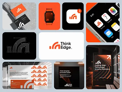 ThinkEdge® - Brand Identity Design brand identity branding custom logo graphic design illustration logo logo design logo mark professional logo unique logo visual identity