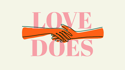 Love Does church illustration minimal procreate