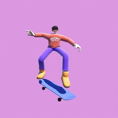 C4D Skater boy c4d