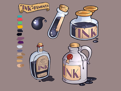 Inkshop Breakdown app design branding graphic design illustration ui vector
