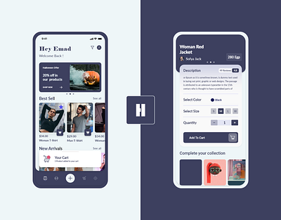 Homrz App & Web UX - UI Design branding cart clean ecommerce interaction interface mobile product page prototype ui ui ux ui design ux web design xd