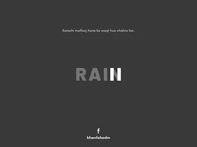Rain - 2020 design illustration karachi minimal minimal poster minimalism minimalist monsoon poster poster art poster design rain