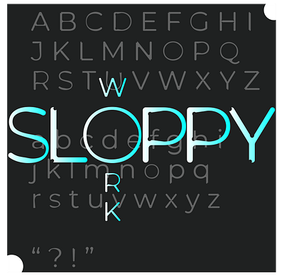 Sloppy font design digital art font font design graphics illustrator lettering type typography typography art