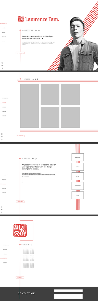 New portfolio design! branding figma ui uiux ux webdesign