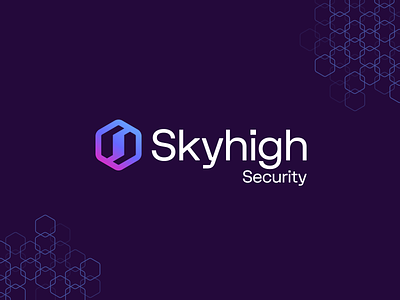Skyhigh Security Identity branding identity logo mcafee skyhigh security