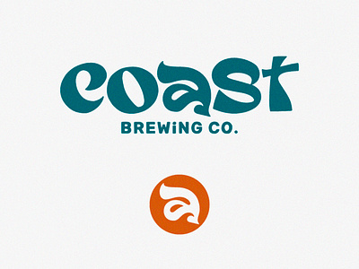 Logo & Brand : Coast Brewing Co. branding brewing coast design hand lettering illustration lettering logo logo design submark vector wave