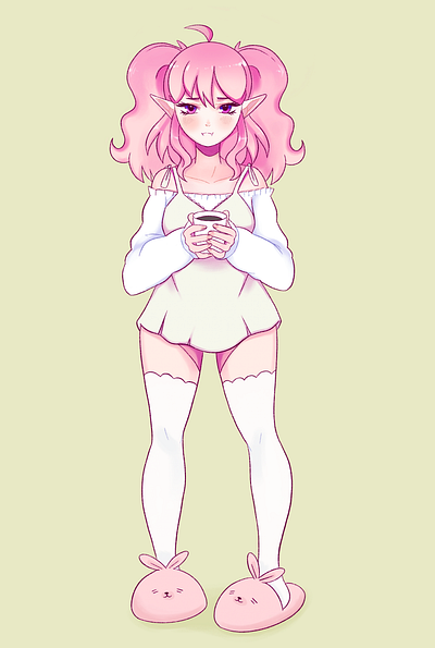 Morning tea illustration