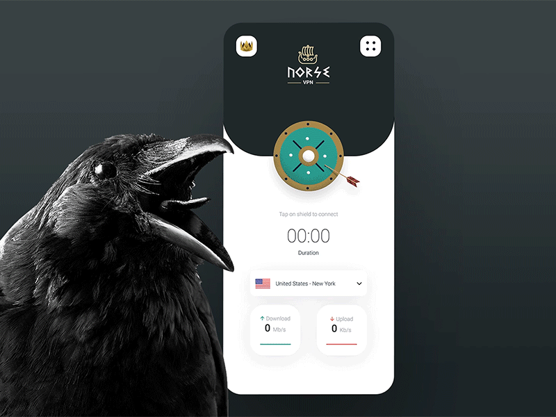 NorseVPN ⚔️ iOS App - Animation app illustraion ios mobile norse proxy viking vpn