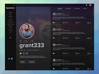 Profile Redesign profile ui ux