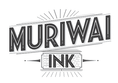 Muriwai Ink Concept branding illustrator logo tattoo artist