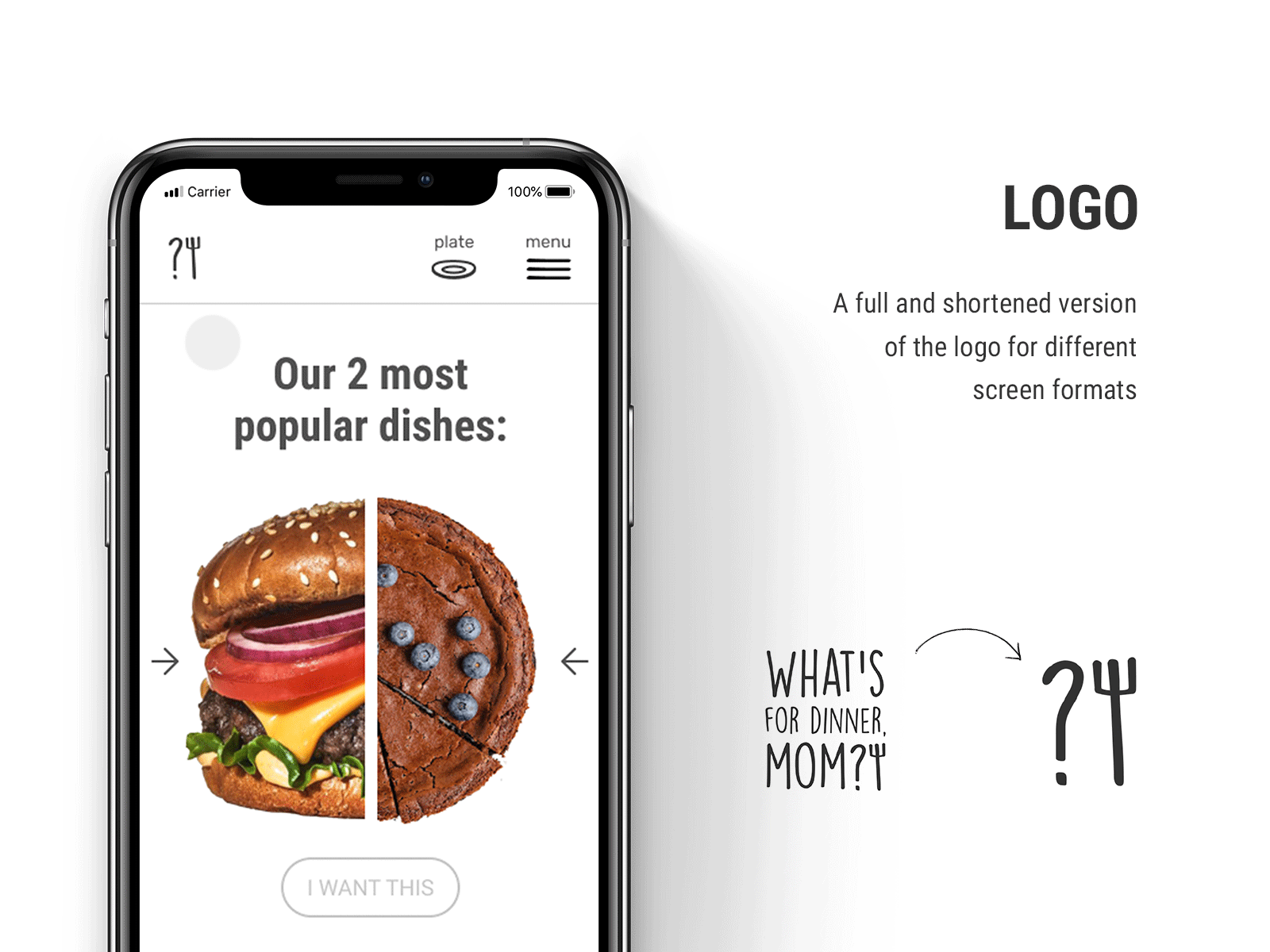 What's for dinner, mom? – Logo animation branding design logo product design ui ux