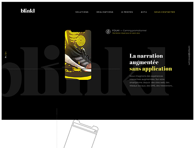 Blinkl Homepage branding webdesign