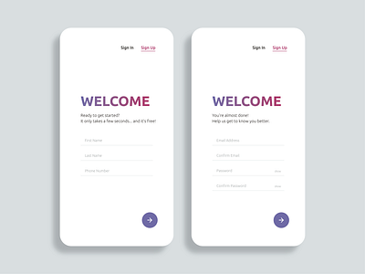 Social Media Monitoring Sign Up adobe xd branding design gradients sign up form ui ux