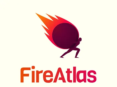 FireAtlas logo atlas fire logodesign