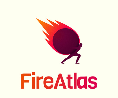 FireAtlas logo atlas fire logodesign