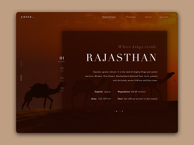 Travel Destination Concept daily ui india travel travel app ui uiux web