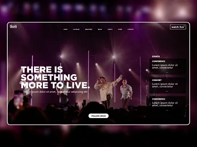 C H U R C H adobe xd design diseño ui uidesign uxdesign uxui web web design website