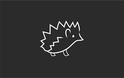 hedgehog animals branding hedgehog icons linework logo