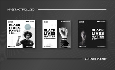 Black Lives Matter Social Media Post business business agency business and finance creative design elegan illustration instagram modern social media banner social media pack social media post social network