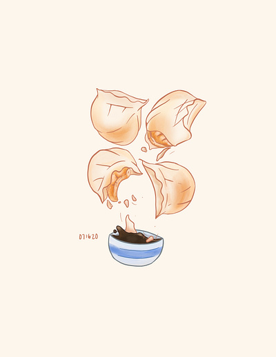 Food We Look Forward To dumplings food food illustration illustration