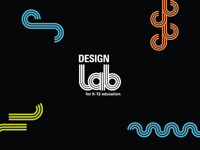 NCSU Design Lab bold font brand identity custom logotype custom type custom typeface design bootcamp design camp design lab geometric geometric shapes lines logotype modern sans serif shapes summer camp typedesign typography waves