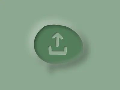 Unassuming Egg Button (dailyUI day 10 - share button) button dailyui dailyui010 share ui uiuix
