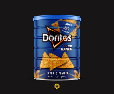 Doritos: Cool Ranch Flavor Powder doritos mockup product design